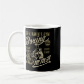 Benjamins Gym Boxing Mixed Martial Arts Retro Desi Kaffeetasse (Links)
