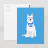 Benji Der Schweizer Weiße Schäferhund Postkarte (Vorne/Hinten)
