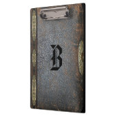 Benjura Old Book Style Cool Monogram Klemmbrett (Links)