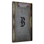 Benjura Old Book Style Cool Monogram Klemmbrett (Rechts)