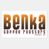 Benka Coffee Roasters Sticker 5x3 (Vorderseite)