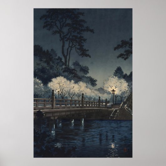 Benkei-Brücke 1933 von Tsuchiya Koitsu Poster (Vorne)
