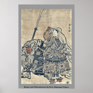 Benkei und Ushiwakamaru von Torii, Kiyonaga Ukiyo- Poster