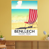 Benllech, Anglesey Wales Reiseplakat Leinwanddruck (Insitu (Wohnzimmer))