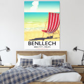 Benllech, Anglesey Wales Reiseplakat Leinwanddruck (Insitu (Schlafzimmer))