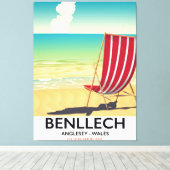 Benllech, Anglesey Wales Reiseplakat Leinwanddruck (Insitu (Holzboden))