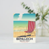 Benllech, Anglesey Wales Reiseplakat Postkarte (Stehend Vorderseite)