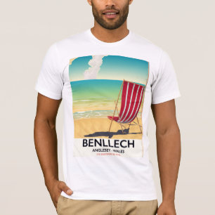 Benllech, Anglesey Wales Vintage-Reiseplakat T-Shirt