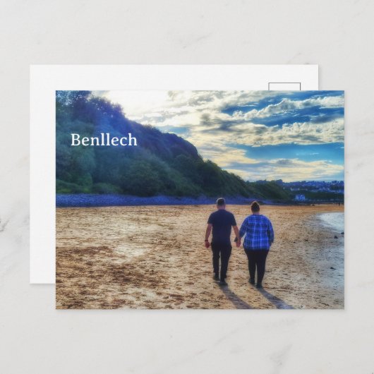 Benllech Postkarte (Vorne/Hinten)