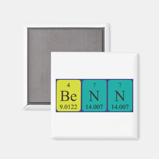 Benn Periodenmagnet Magnet (Vorderseite/Rückseite)