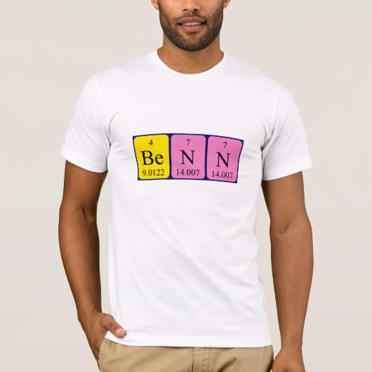 Benn Periodenname Shirt (Vorderseite)