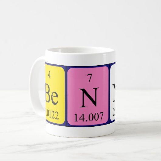 Bennet Periodenname Tasse (Vorderseite Links)