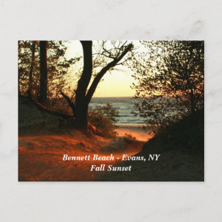 Bennett Beach - Evans, NY Postkarte