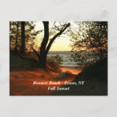 Bennett Beach - Evans, NY Postkarte (Vorderseite)