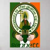Bennett Clan Motto Poster Print (Vorne)