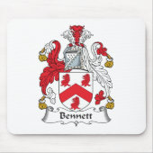 Bennett-Familienwappen Mousepad (Vorne)