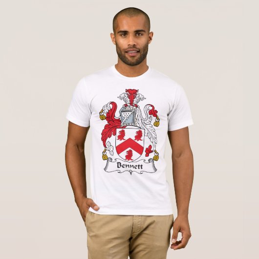 Bennett-Familienwappen T-Shirt (Vorne ganz)