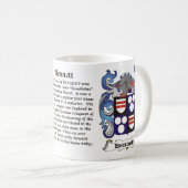Bennett-Familienwappen-Tasse Kaffeetasse (VorderseiteRechts)