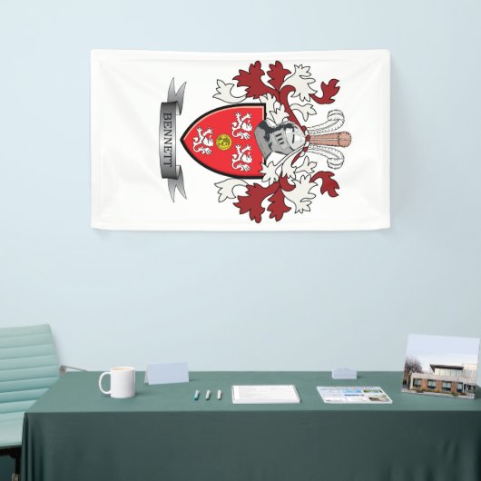 Bennett-Familienwappen-Wappen Banner (Messeveranstaltung)