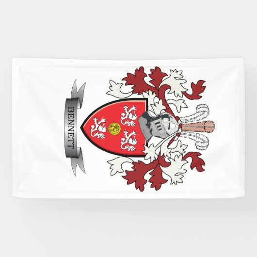 Bennett-Familienwappen-Wappen Banner (Horizontal)