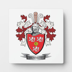 Bennett-Familienwappen-Wappen Fotoplatte