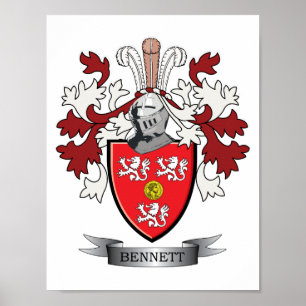 Bennett-Familienwappen-Wappen Poster