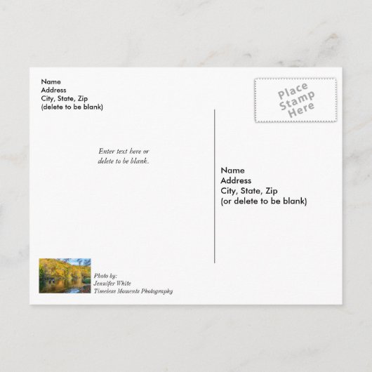 Bennett Frühjahr Herbstfisch wird gut Postkarte (Rückseite)