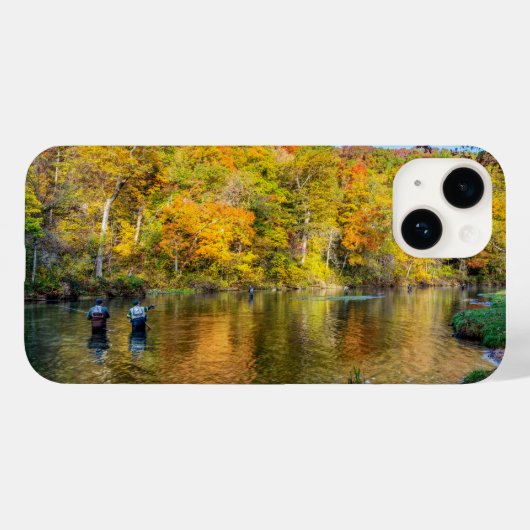 Bennett Herbstfischen Case-Mate iPhone Hülle (Rückseite (Horizontal))
