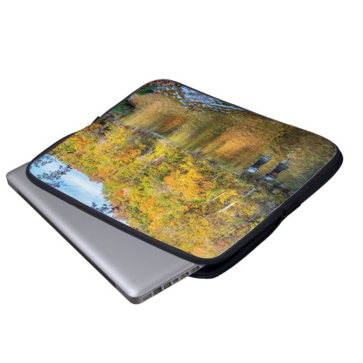 Bennett Herbstfischen Laptopschutzhülle (Vorne Knopf)