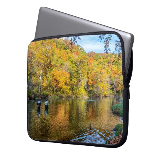Bennett Herbstfischen Laptopschutzhülle (Vorderseite Links)