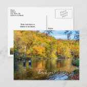 Bennett Herbstfischerei Danke Postcard Postkarte (Vorne/Hinten)