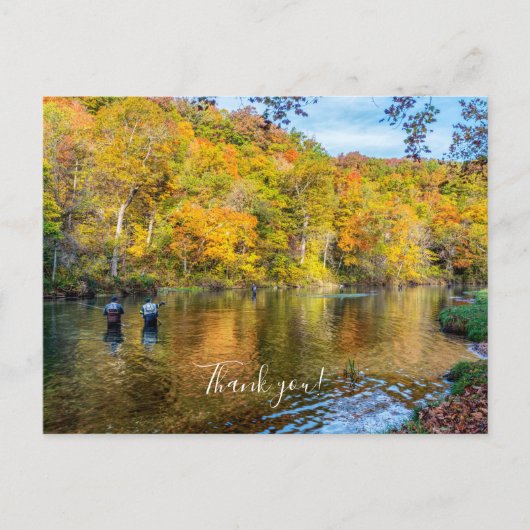 Bennett Herbstfischerei Danke Postcard Postkarte (Vorderseite)