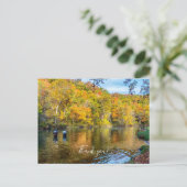 Bennett Herbstfischerei Danke Postcard Postkarte (Stehend Vorderseite)