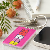 Bennett Periodenschlüsselring Schlüsselanhänger (Vorderseite rechts)