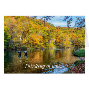 Bennett Spring Autumn Fishing Thinking of U Card