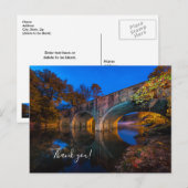 Bennett Spring Bridge Dämmerung Dankeschön Postkar Postkarte (Vorne/Hinten)