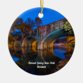 Bennett Spring Bridge Twilight Circle Ornament (Vorne)