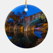 Bennett Spring Bridge Twilight Circle Ornament (Hinten)