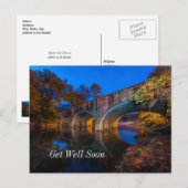 Bennett Spring Bridge Twilight Get Well Postcard Postkarte (Vorne/Hinten)