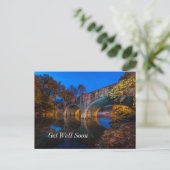 Bennett Spring Bridge Twilight Get Well Postcard Postkarte (Stehend Vorderseite)