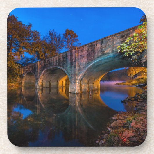 Bennett Spring Bridge Twilight Getränkeuntersetzer (Vorderseite)