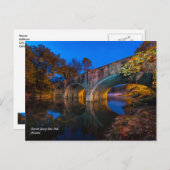 Bennett Spring Bridge Twilight Postcard Postkarte (Vorne/Hinten)