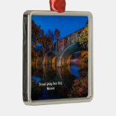 Bennett Spring Bridge Twilight Premium Ornament (Rechts)