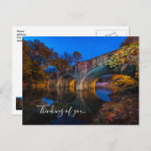Bennett Spring Bridge Twilight Thinking U Postcard Postkarte (Vorne/Hinten)