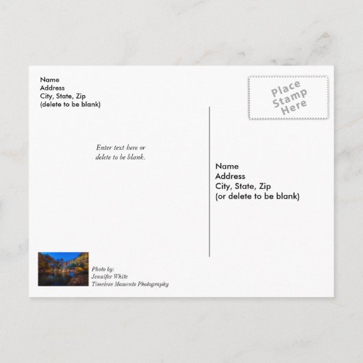 Bennett Spring Bridge Twilight Thinking U Postcard Postkarte (Rückseite)