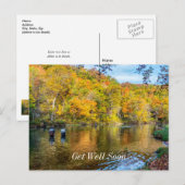 Bennett Spring Herbst Angeln Gute Besserung Postka Postkarte (Vorne/Hinten)