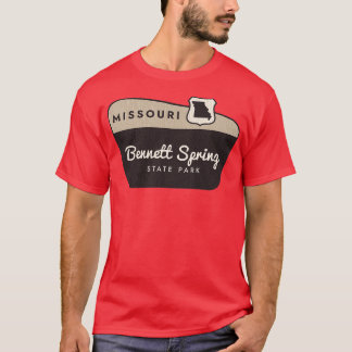 Bennett Spring Staat Park Missouri Begrüßungszeich T-Shirt