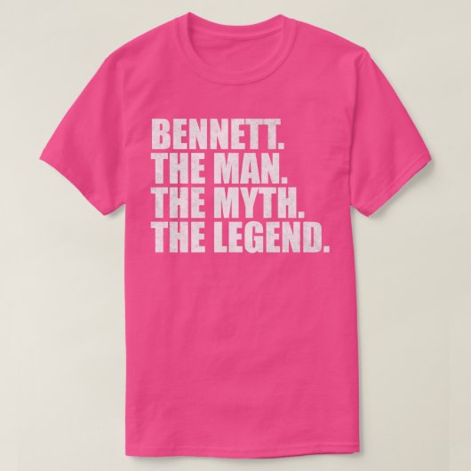 BennettBennett Name Bennett Vorname T-Shirt (Design vorne)