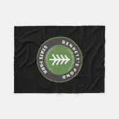 Bennett's Pond State Park Connecticut Ct Tree Badg Fleecedecke (Vorderseite (Horizontal))