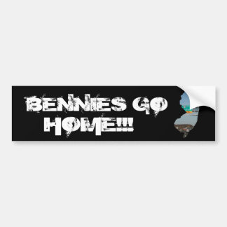 BENNIES GEHEN ZUHAUSE!!! AUTOAUFKLEBER